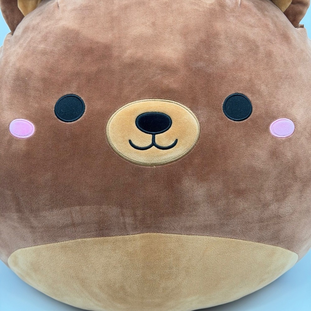Squishmallows 24" Omar Brown Bear Large Jumbo Soft Plush Toy Stuffed Animal RARE - Picture 3 of 10